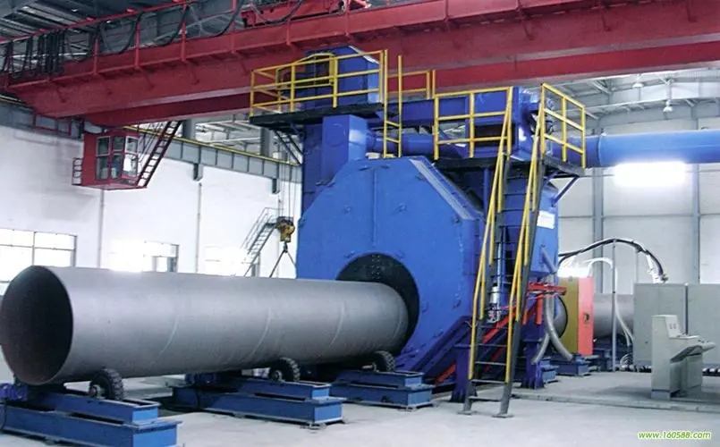 滨州自动环保钢管内壁喷砂机