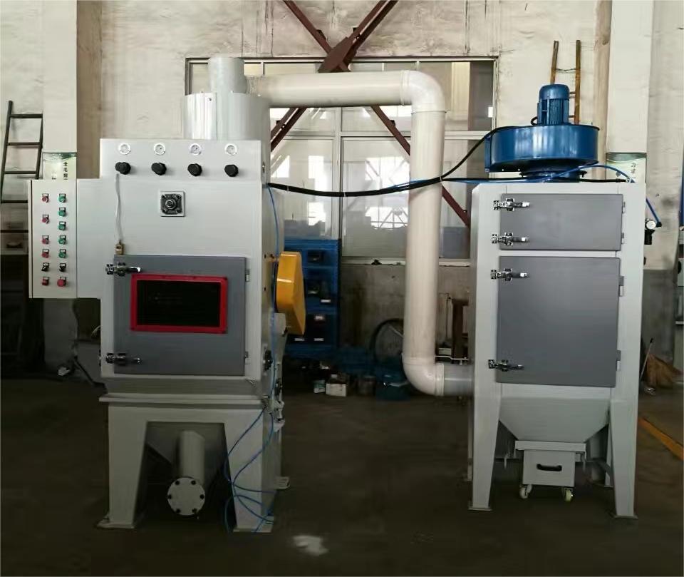 滨州中小型零件履带式自动喷砂机高效清洁省时省力